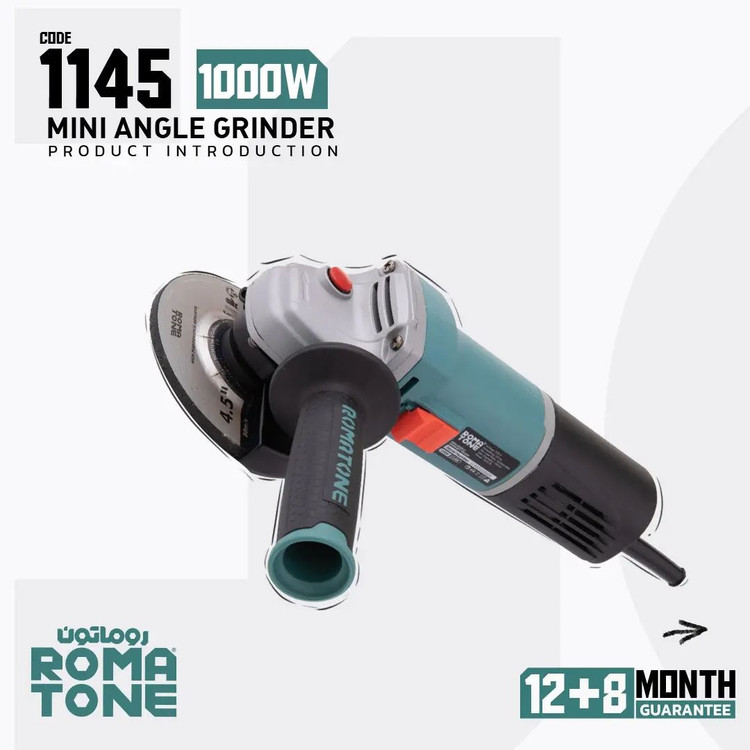 مینی فرز 1000 وات دیمردار روماتون مدل 1145 با گارانتی 20 ماهه