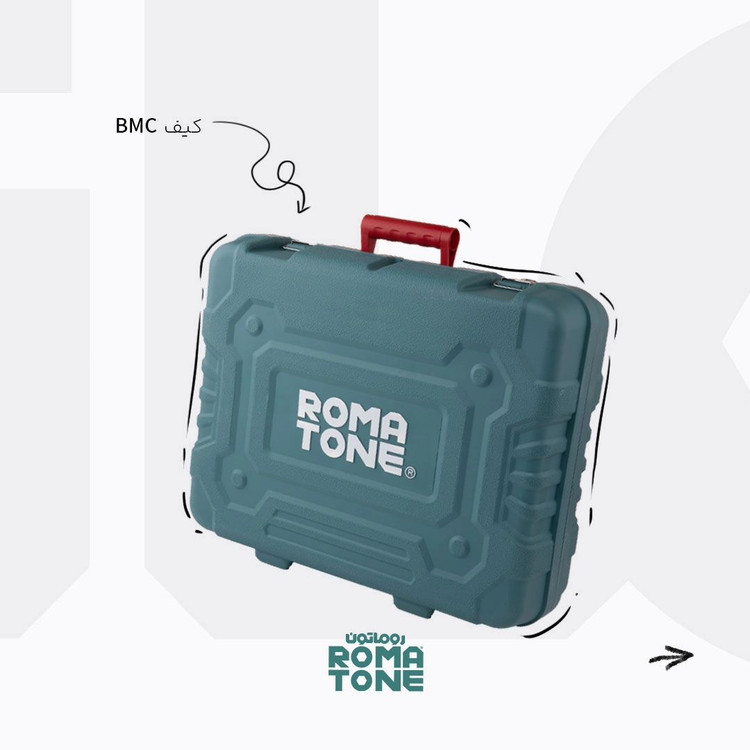 بتن کن 5 شیار 1400 وات دیمردار روماتون مدل 3385 با سیستم ضدلرزش AVS، کلاچ ایمنی، کیف BMC و گارانتی 20 ماهه